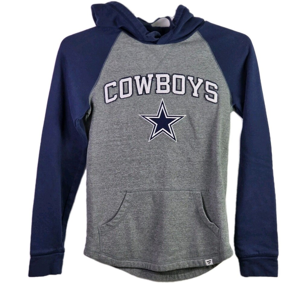 Dallas Cowboys Adult Small Blue & Gray Hoodie Sweatshirt